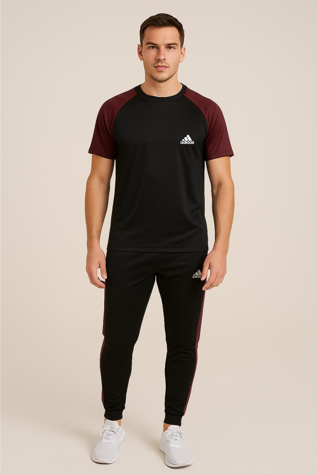 Adi Summer's Twinset Tracksuit For Men's & Women’s - Maroon