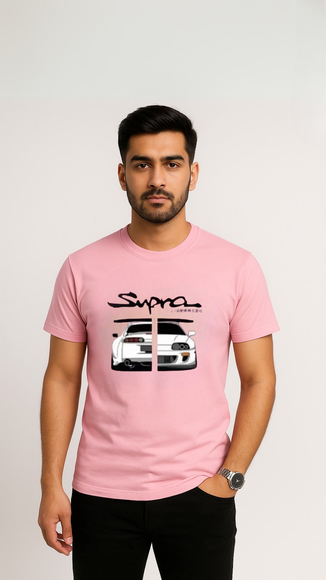 Supra Graphic's Tee For Men's & Women's - Pink