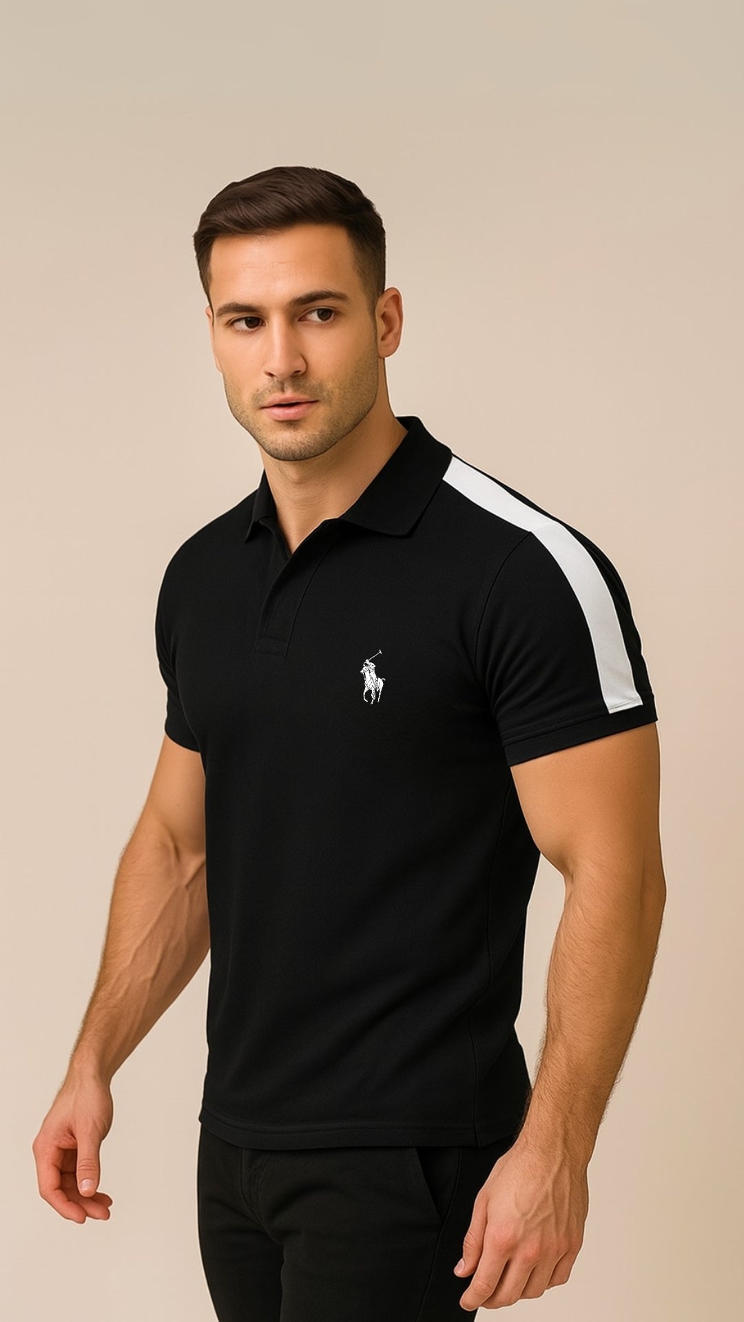 RL Polo Shirt For Men's & Women's -Black