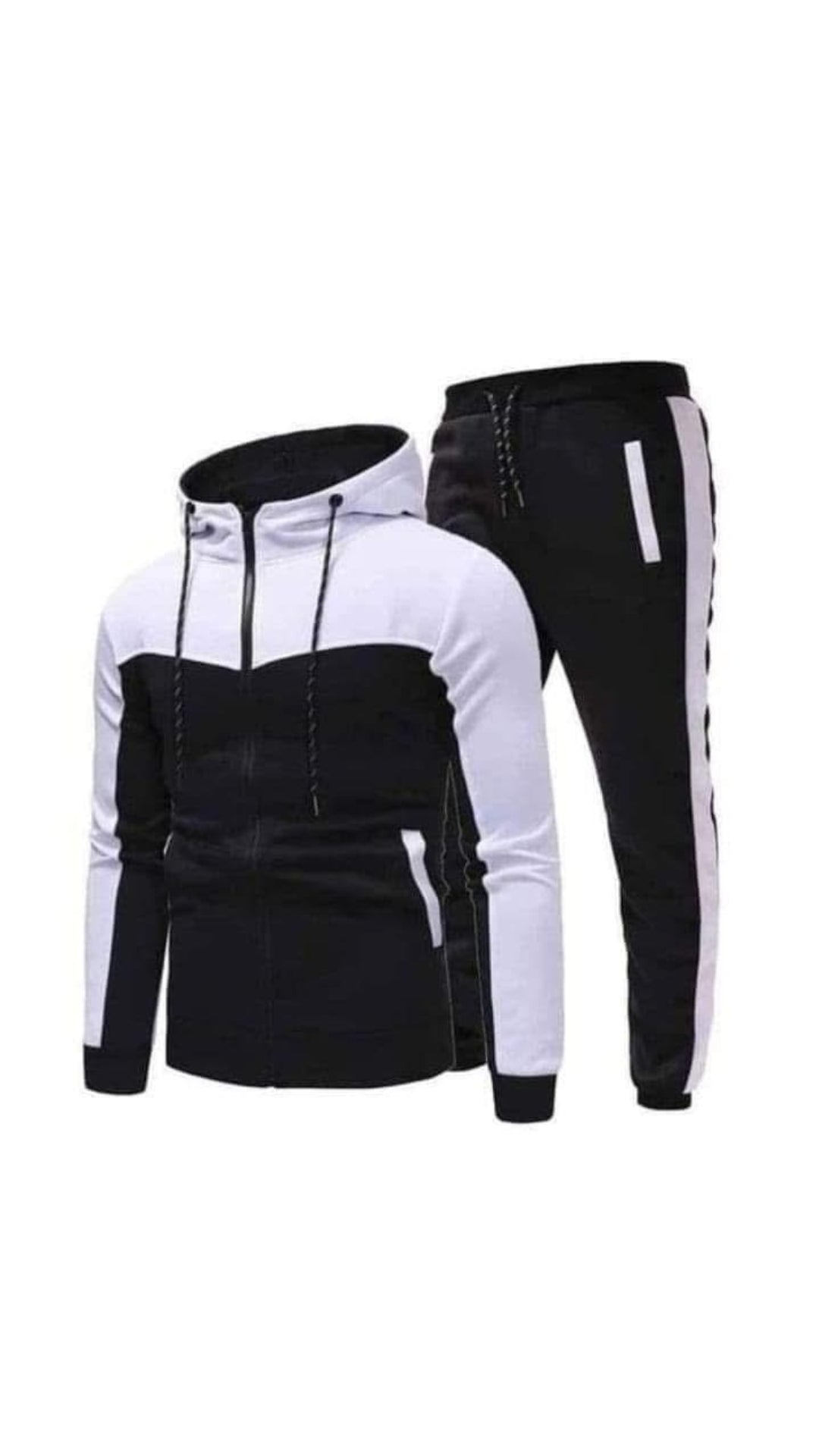 LE Hooded Jacket Twinset For Men's - White