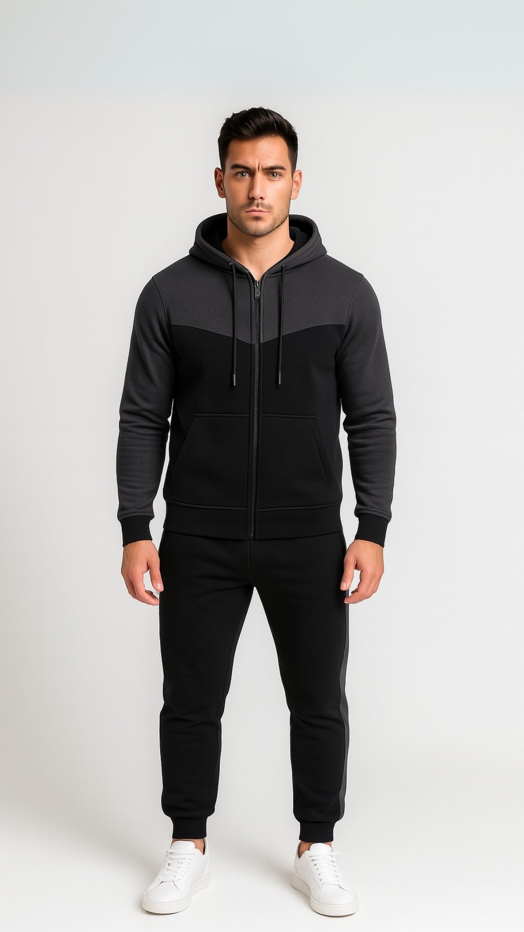 LE Hooded Jacket Twinset For Men's - Grey