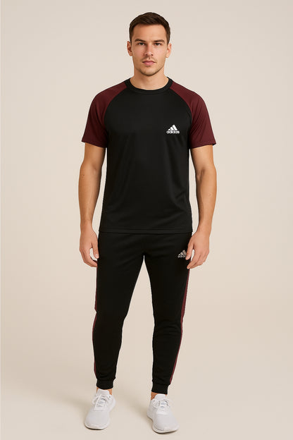 Adi Summer's Twinset Tracksuit For Men's & Women’s - Maroon
