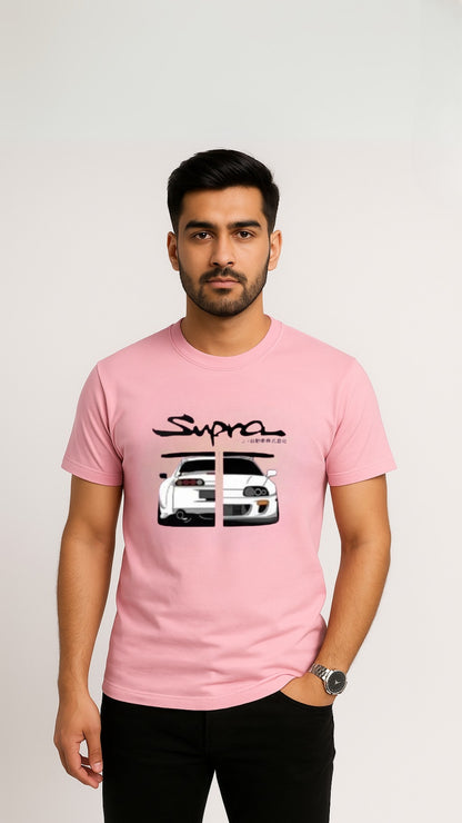 Supra Graphic's Tee For Men's & Women's - Pink