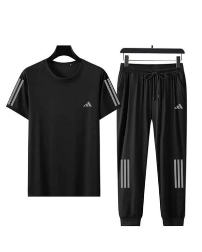 Adi Summer's Twinset Tracksuit For Men's & Women’s - Black