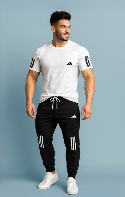 Adi Summer's Twinset Tracksuit For Men's & Women’s - White