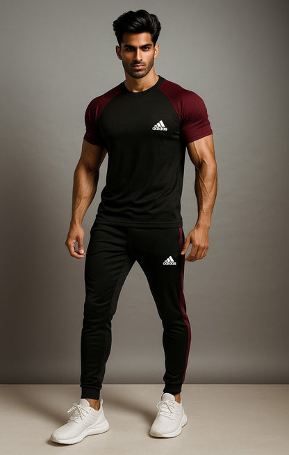 Adi Summer's Twinset Tracksuit For Men's & Women’s - Maroon